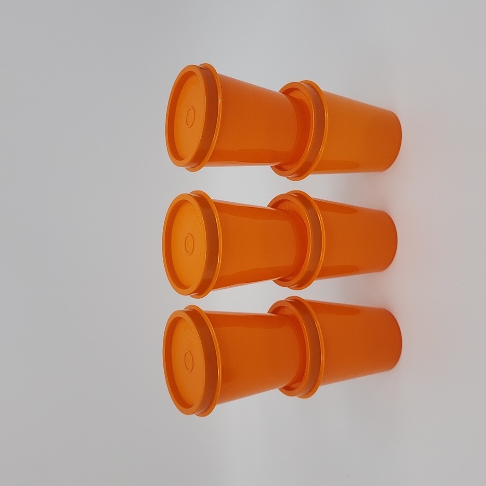 Tupperware Tupper Mini's set of 6 Orange New